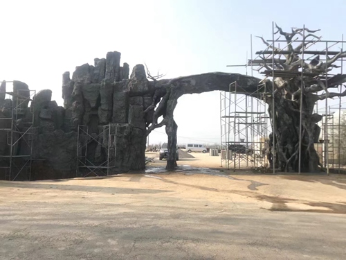 水泥假樹(shù)門頭